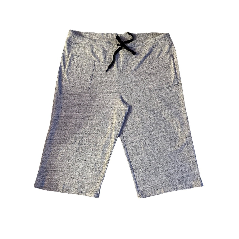 Joe Fresh Grey‎ Capri Drawstring Waist Front Faced Pockets Athleisure Utility 3X